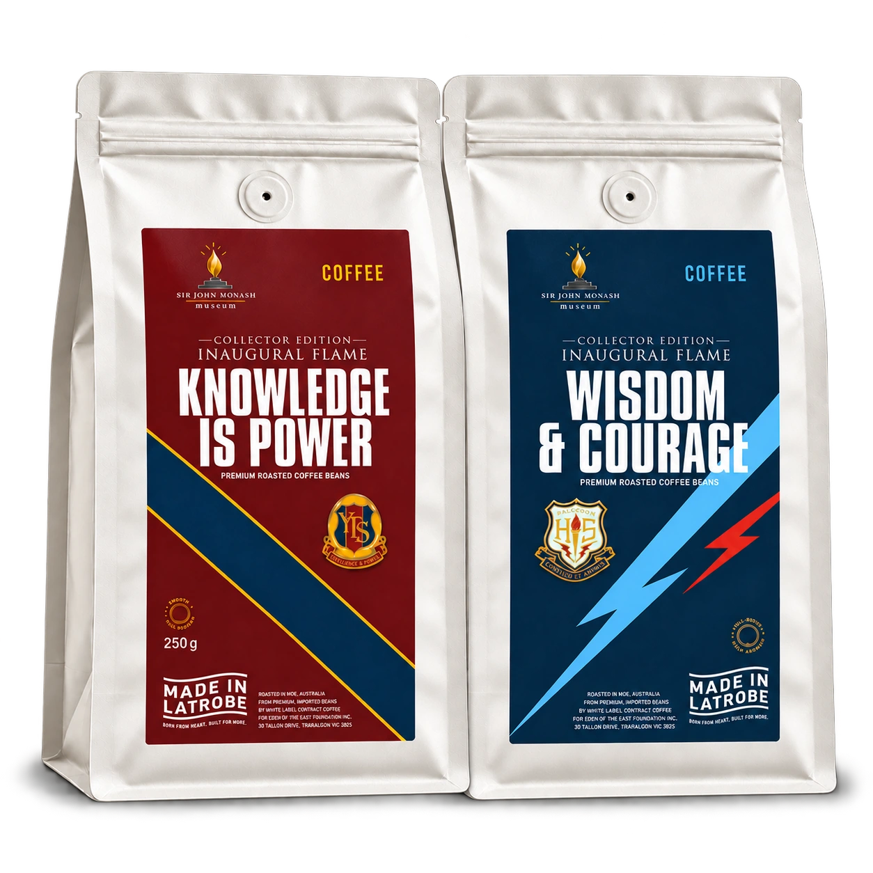 Knowledge Is Power and Wisdom and Courage Collector Edition coffee bags